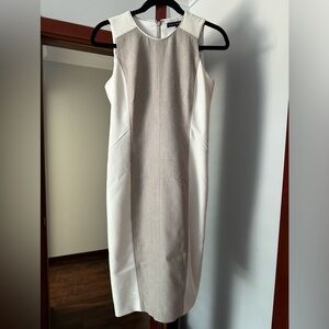 Midi white/gray dress
